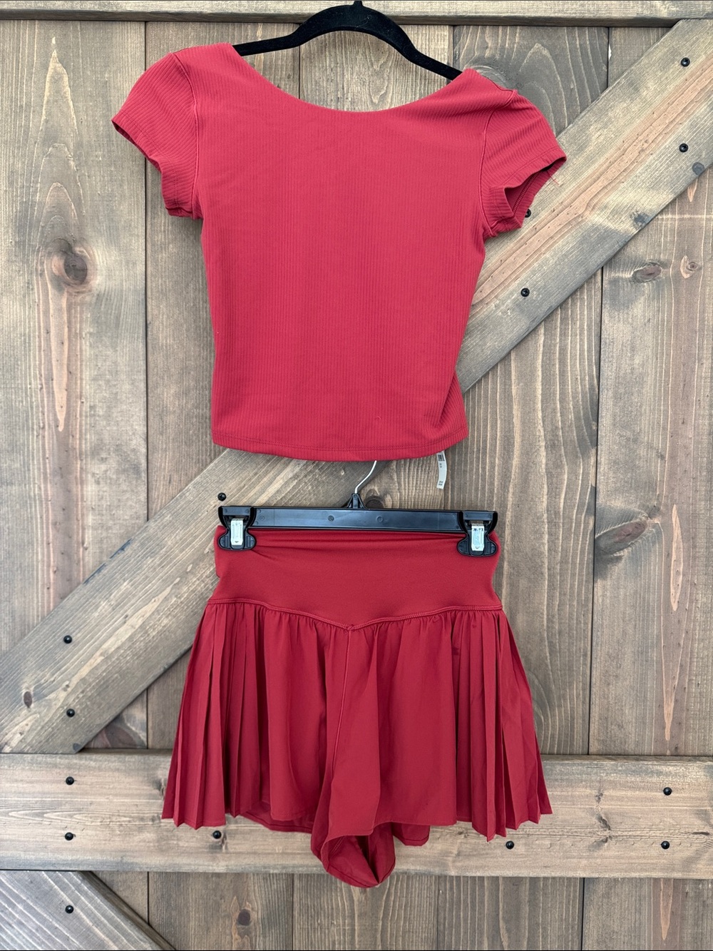 NWT Aerie Offline Red Women's Active Set Size Small
